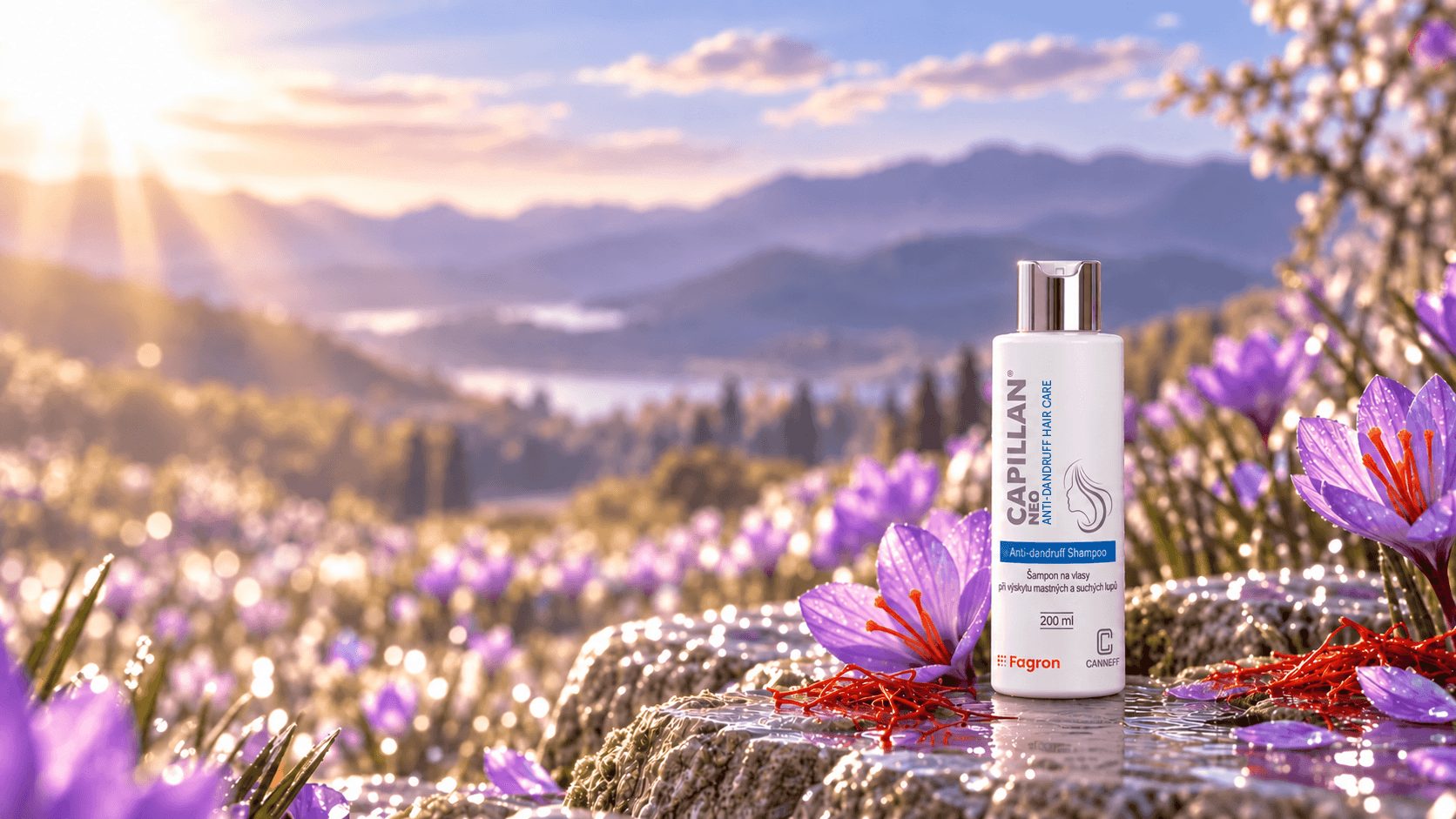 CAPILLAN® NEO Šampón proti lupinám 200 ml so šafranom siatym